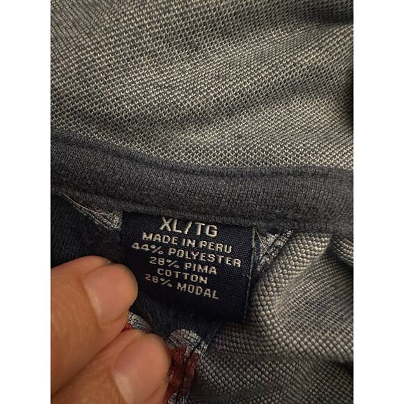 Tommy Bahama Men’s Antigua Cove Half Zip Sweatshirt Blue Cotton Blend XL - Picture 7 of 11